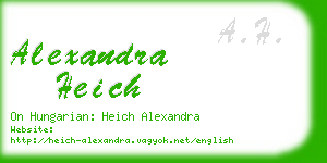 alexandra heich business card